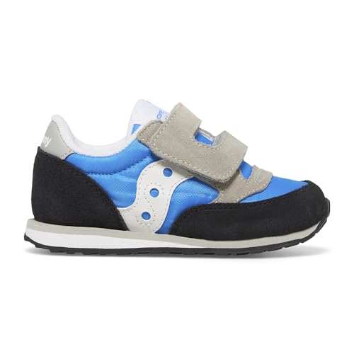 Saucony Babyschuhe Baby Jazz HL Blue Black Grey mit Klettverschluss SL267499, Blue Black Grey, 26 EU von Saucony