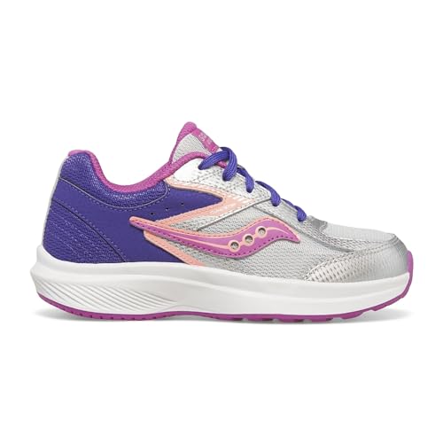 Saucony Cohesion KDZ (Little Kid/Big Kid), Violett/Silber/Rosa, 11.5 US Little Kid von Saucony