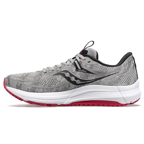 Saucony Herren Omni 21 Laufschuh, Legierung/Granat, 42.5 EU von Saucony