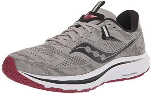 Saucony Herren Omni 21 Laufschuh, Legierung/Granat, 45 EU von Saucony