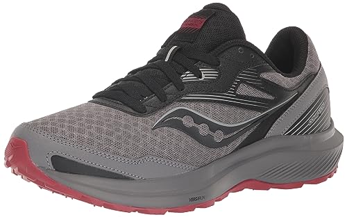 Saucony Men's Cohesion TR16 Sneaker, Gravel/Wine, 12 von Saucony