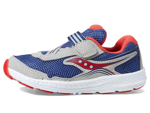 Saucony Ride 10 Jr (Kleinkind/kleines Kind), Marineblau/Rot, 10.5 US Wide Little Kid von Saucony