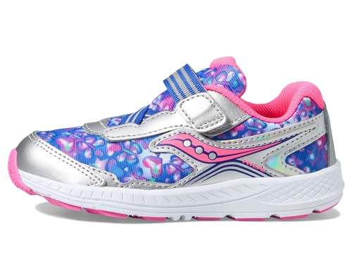 Saucony Ride 10 Jr (Kleinkind/kleines Kind), Silber / Pink, 10 US Toddler von Saucony