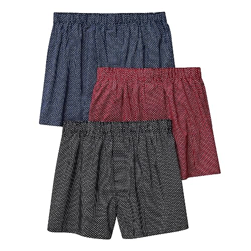 3er Pack Herren Schlafanzughose Hose Shorts kurz, Baumwolle unterwäsche Boxershorts Nachtwäsche Trunk Pyjamahose Bequem Elastik-Bund Schlafen Underwear Loungehose Plaid Men's Boxers von Saymany