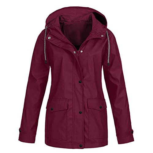 Damen Regenjacke, Regenjacke Ultraleicht Damen Softshelljacke Damen, Outdoorjacke Damen Wasserdicht Laufjacke Damen Regenjacke Damen Leicht, Damen Regenjacke Grosse Groessen Regenjacke Damen Schwarz von Saymany