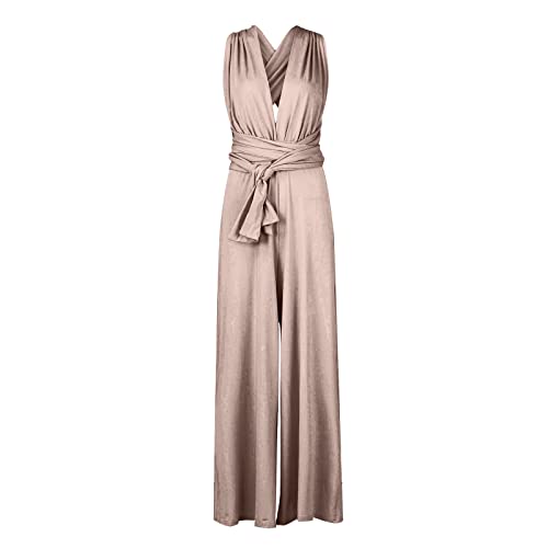 Jumpsuit Damen, Kreuz Rückenfrei Overall Damen Jumpsuits Für Damen Jumpsuit Damen Sommer, Hosenanzüge Für Damen Jumpsuit Damen Elegant Für Hochzeit Jumpsuit Damen Elegant, Overall Damen Elegant von Saymany