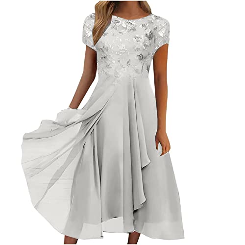 Sommerkleider Damen Elegant Blumen Kleider Elegant Blusekleid Freizeitkleid Sommerkleid Damen Swing Kleid Blumenkleid Boho Kleid Damen Tunika Kleid Freizeitkleid Festlich Kleider von Saymany