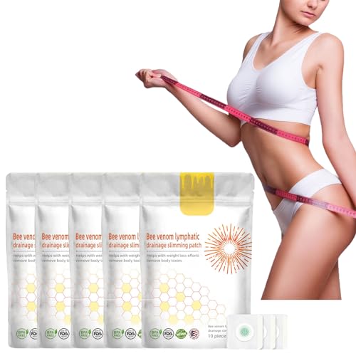 50 Stück Abnehmen Patch,Bienengift Schlankheitspflaster Slimming Fettverbrenner Pflaster,Bauch Gewichtsverlust Patches für schnelles Schlankwerden,Bauchfettverbrenner Aufkleber von Sbyhbhyds