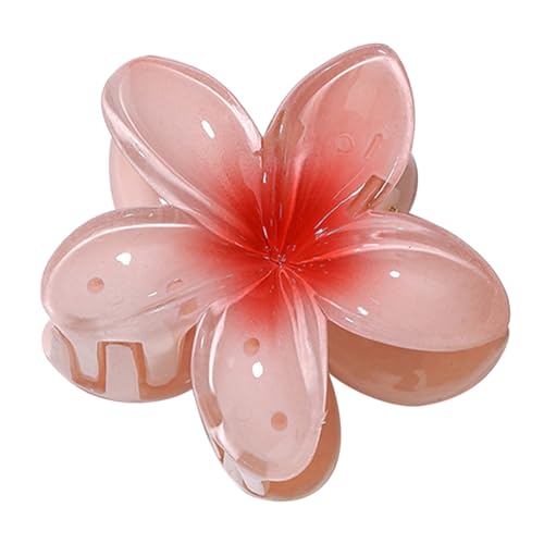 Ei-Blume Haarklammer für Dickes Dünnes Haar,1 Stück rutschfeste Acryl niedliche Blumen Haarspangen Große Haarklammern für Frauen Mädchen Haarstyling Strand Party Pool Urlaub Zubehör (B, One Size) von Sbyhbhyds