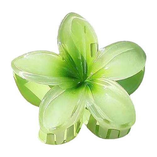 Ei-Blume Haarklammer für Dickes Dünnes Haar,1 Stück rutschfeste Acryl niedliche Blumen Haarspangen Große Haarklammern für Frauen Mädchen Haarstyling Strand Party Pool Urlaub Zubehör (F, One Size) von Sbyhbhyds