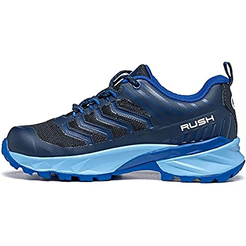 Scarpa Rush GTX Trailrunning-Schuhe für Kinder, Black-Lake Blue Gore-tex Free-Dome Kid, 34 EU von Scarpa