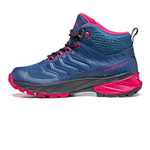 Scarpa Rush MID GTX Trailrunning-Schuhe für Kinder, Blue-Fuxia Gore-tex Free-Dome Kid, 31 EU von Scarpa