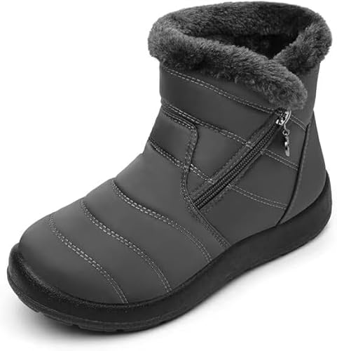 Scecocrs Damen Schneestiefel Winter, Warm Gefütterte Stiefeletten, Wasserdichte Anti-Rutsch Winterschuhe für Outdoor, Bequeme Kurzschaft Boots Scecocrs Damen Schneestiefel Winter, Warm Gefütterte Stiefeletten, Wasserdichte Anti-Rutsch Winterschuhe für Outdoor, Bequeme Kurzschaft Boots von Scecocrs