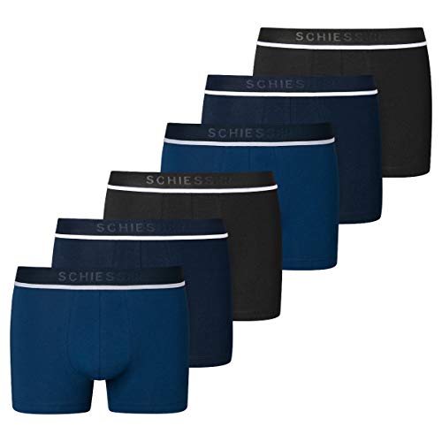 Schiesser - 95/5 - Shorts/Pants - 173986-6er Spar-Pack (6 Schwarz/Blau) von Schiesser