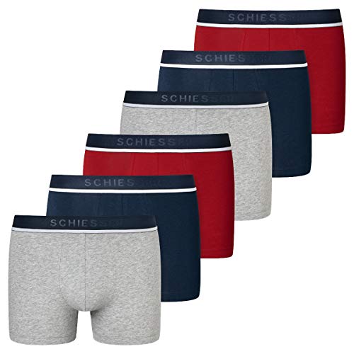 Schiesser - 95/5 - Shorts/Pants - 173986-6er Spar-Pack (8 Rot/Blau/Grau) von Schiesser