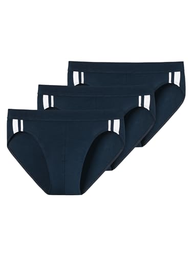 Schiesser Herren 3 PACK Slip Softbund und Streifen Bio Baumwolle - 95/5 Organic von Schiesser