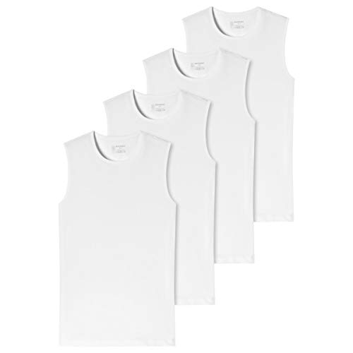 Schiesser - 95/5 - Tank Top mit Rundhals - 173980-4er Spar-Pack (10 Weiß) von Schiesser