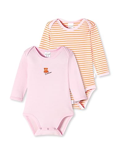 Schiesser Baby - Mädchen 2pack Bodies Langarm Bio Baumwolle Made Europe Baby und Kleinkind Unterwäsche Satz, Mehrfarbig, 104 EU von Schiesser