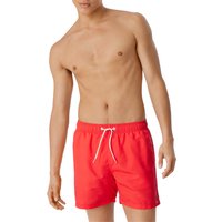 Schiesser Herren Badeshorts rot Mikrofaser unifarben von Schiesser