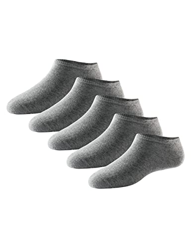 Schiesser Damen 5 Pack Sneakersocken Strümpfe Füßlinge - Stay Fresh Socken, Silbergrau-mel._179825, 35-38 EU von Schiesser