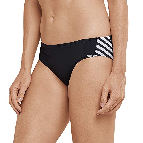 Schiesser Damen Mix & Match Bikinislip Panty Bikinihose, Schwarz (Schwarz 000), 42 (Herstellergröße: 042) von Schiesser