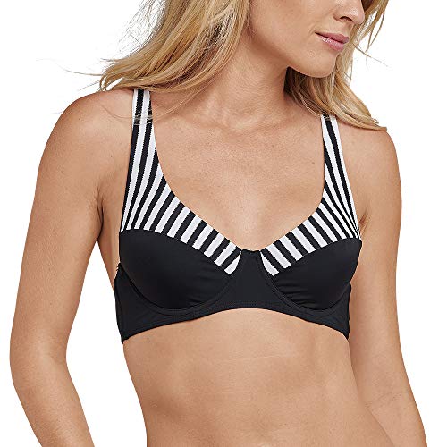 Schiesser Damen Mix & Match Bügel Bikini Top Bikinioberteil, Schwarz (Schwarz 000), 40 (Herstellergröße: 040B) von Schiesser