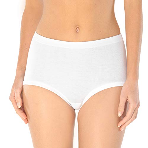 Schiesser Damen Taillenslip Maxi Feinripp 8er Pack, Größe:44;Farbe:weiss-100 von Schiesser