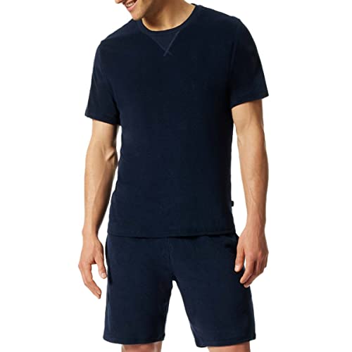 Schiesser Herren 176700 Schlafanzug kurz Pyjamaset, dunkelblau 1, 50 von Schiesser