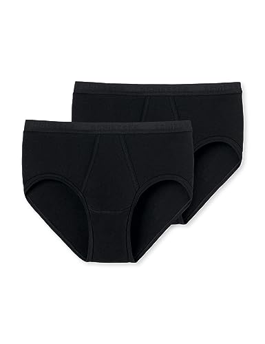 Schiesser Herren 2 Pack Sportslip mit Eingriff-Original Feinripp Unterwäsche, schwarz_005136, 5/ M (2er Pack) Schiesser Herren 2 Pack Sportslip mit Eingriff-Original Feinripp Unterwäsche, schwarz_005136, 5/ M (2er Pack) von Schiesser