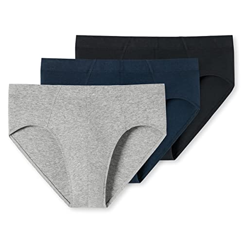 Schiesser Herren 3 Pack Unterwäsche Mit Weichem Bund Bio Baumwolle - 95/5 Organic Slip, Sortiert_179572, L EU von Schiesser