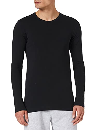 Schiesser Herren 95/5 Organic Cotton Langarm Unterhemd Unterwäsche, Schwarz, XXL EU von Schiesser