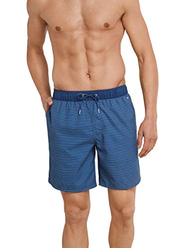 Schiesser Herren Badehose Badeshorts Swimshorts - 160374, Größe Herren:8, Farbe:blaugrau von Schiesser