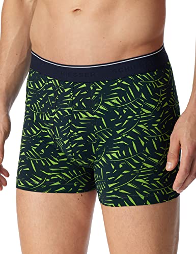 Schiesser Herren Boxershort Mikrofaser - Nachtschwärmer, Blau Floral_179076, 4/ S von Schiesser