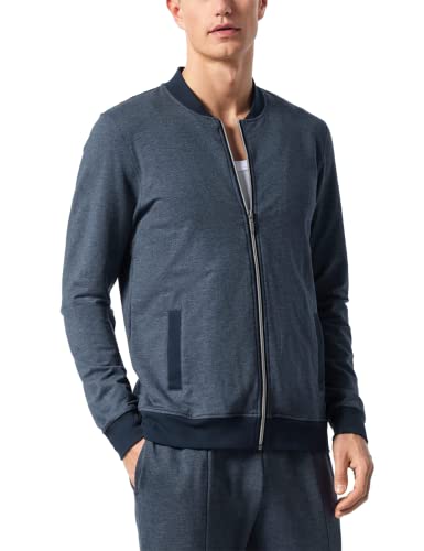 Schiesser Herren Jacke Pyjamaoberteil, dunkelblau-gem, 52 von Schiesser