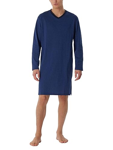 Schiesser Herren Langarm-Nightwear Nachthemd, Navy, 48 von Schiesser