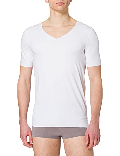 Schiesser Herren Laser Cut V-neck undertrøje Unterwäsche, Weiß, XXL EU von Schiesser