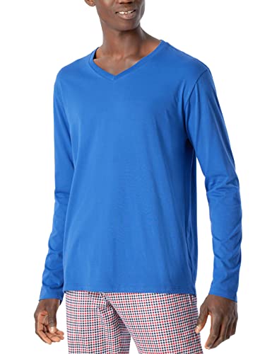 Schiesser Herren Mix & Relax Langarmshirt V-Ausschnitt Pyjamaoberteil, Aqua, 48 von Schiesser