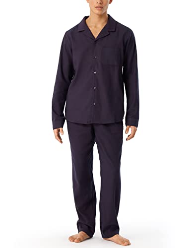 Schiesser Herren Pyjama Lang Pyjamaset, dunkelblau, 48 von Schiesser