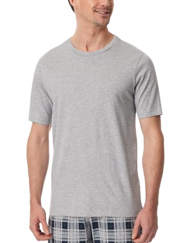 Schiesser Herren Schlafshirt Kurzarm Rundhals Bio-Baumwolle-Mix + Relax Pyjamaoberteil, grau-Mel_182179, 56 Schiesser Herren Schlafshirt Kurzarm Rundhals Bio-Baumwolle-Mix + Relax Pyjamaoberteil, grau-Mel_182179, 56 von Schiesser