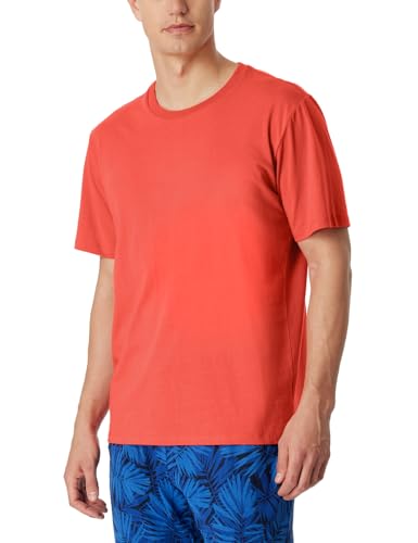 Schiesser Herren Schlafshirt Kurzarm Rundhals-Mix + Relax Pyjamaoberteil, Grapefruit_163832, 50 Schiesser Herren Schlafshirt Kurzarm Rundhals-Mix + Relax Pyjamaoberteil, Grapefruit_163832, 50 von Schiesser
