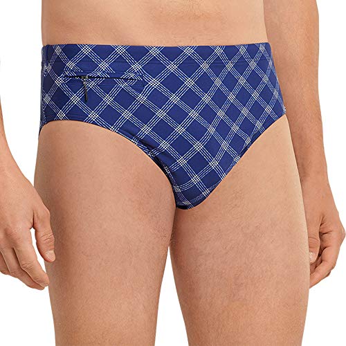 Schiesser Herren Slip Komfort Badehose, blau, 5 von Schiesser