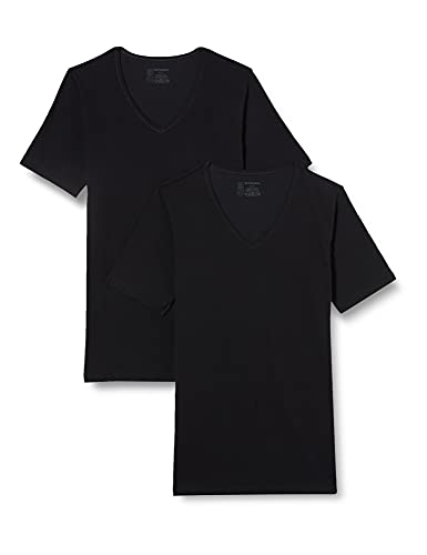 Schiesser Herren 2 PACK Unterhemd V-Ausschnitt mit Arm Bio Baumwolle - 95/5 Organic von Schiesser