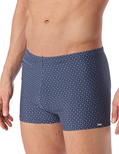 Schiesser Herren mit Bein Badehose, Dunkelblau Gemustert, 3XL Große Größen EU von Schiesser