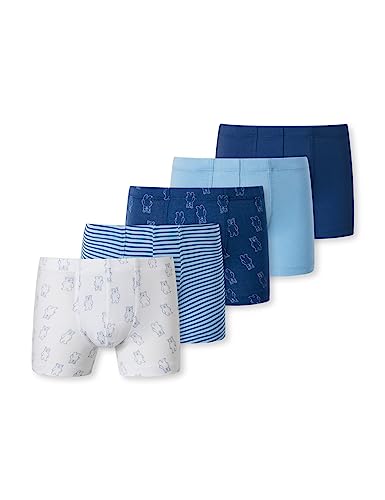 Schiesser Jungen 5 Pack Unterhosen-95/5 Organic Bio Baumwolle-Größe 92 bis 140 Boxershorts, Sortiert 1_180037, 128 (5er Pack) von Schiesser