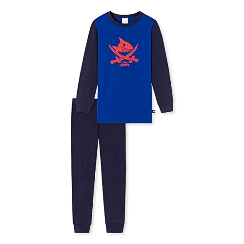 Schiesser Jungen Kinder Langer Schlafanzug-Organic Cotton Pyjamaset, Royal (Blau I), 140 von Schiesser