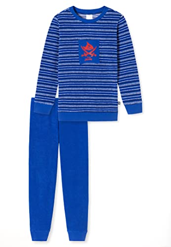 Schiesser Jungen Kinder Langer Schlafanzug-Organic Cotton Pyjamaset, Royal Ii, 128 von Schiesser