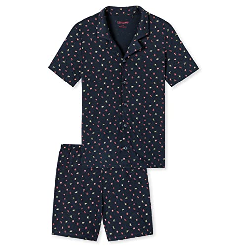 Schiesser Jungen Pyjama Kurz Pyjamaset, dunkelblau, 140 von Schiesser