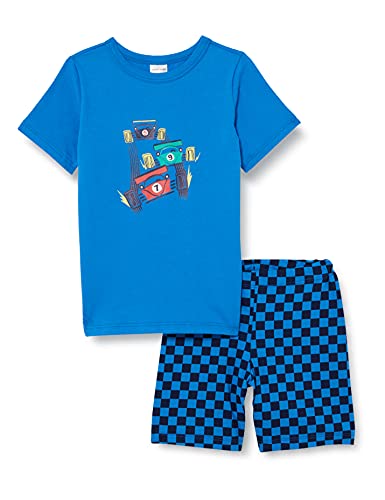 Schiesser Jungen Schlafanzug kurz' Pyjamaset, blau, 92 von Schiesser
