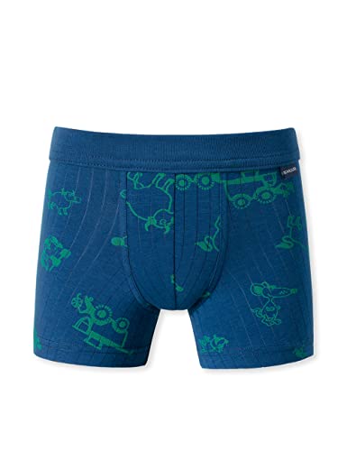 Schiesser Jungen Shorts Unterhosen Unterwäsche, dunkelblau Bedruckt, 92 von Schiesser