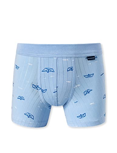 Schiesser Jungen Shorts Unterhosen Unterwäsche, hellblau Bedruckt, 104 von Schiesser